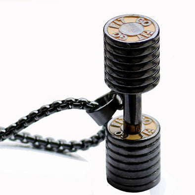 Dumbbell Necklace-FitCover Collective 