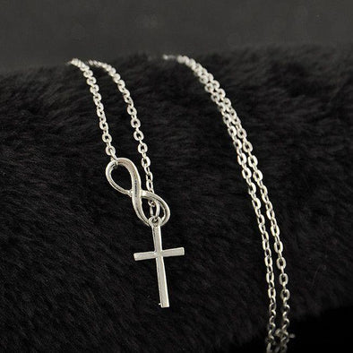 Silver Cross Pendant-FitCover Collective 